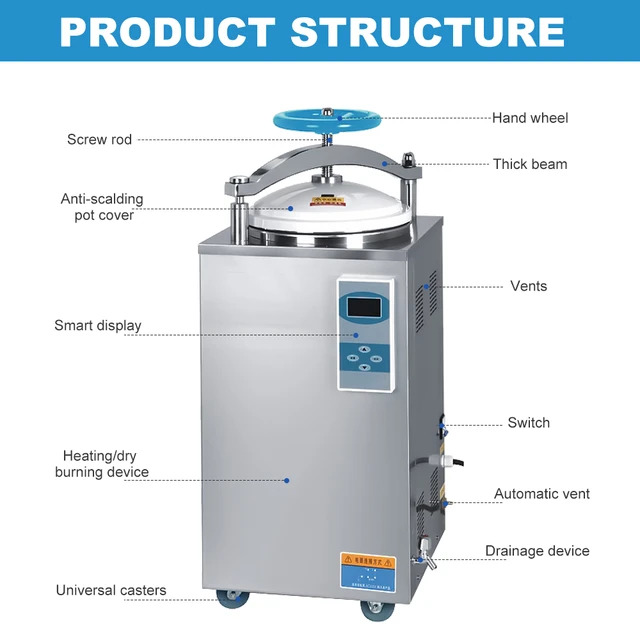 Vertical Pressure Steam Sterilizer (Autoclave) 100 Litre Price in Bangladesh